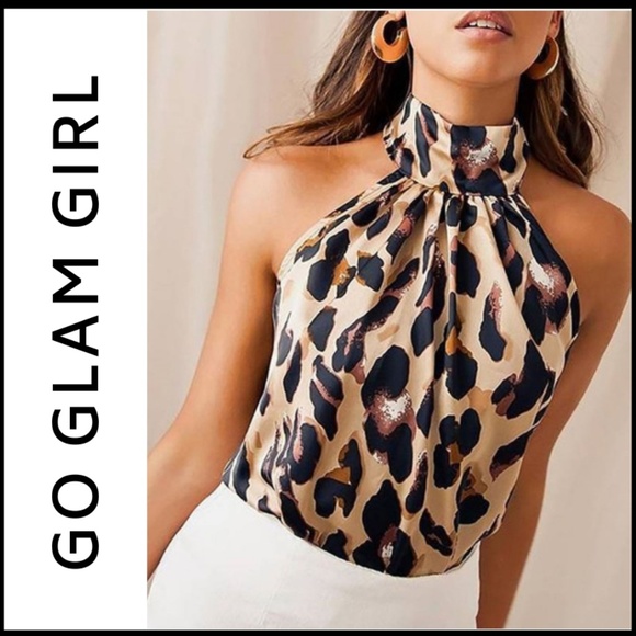 Glam Girl Fashion Tops - NWT Sleeveless Animal Print Blouse